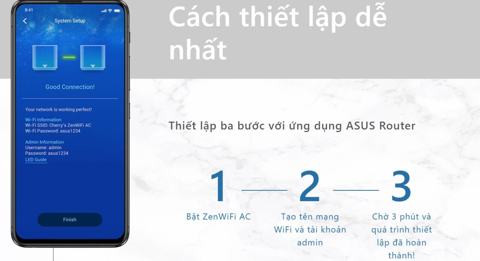 Bộ Mesh Wifi ASUS CT8 (B-2-PK) ZenWiFi Chuẩn AX6600 2